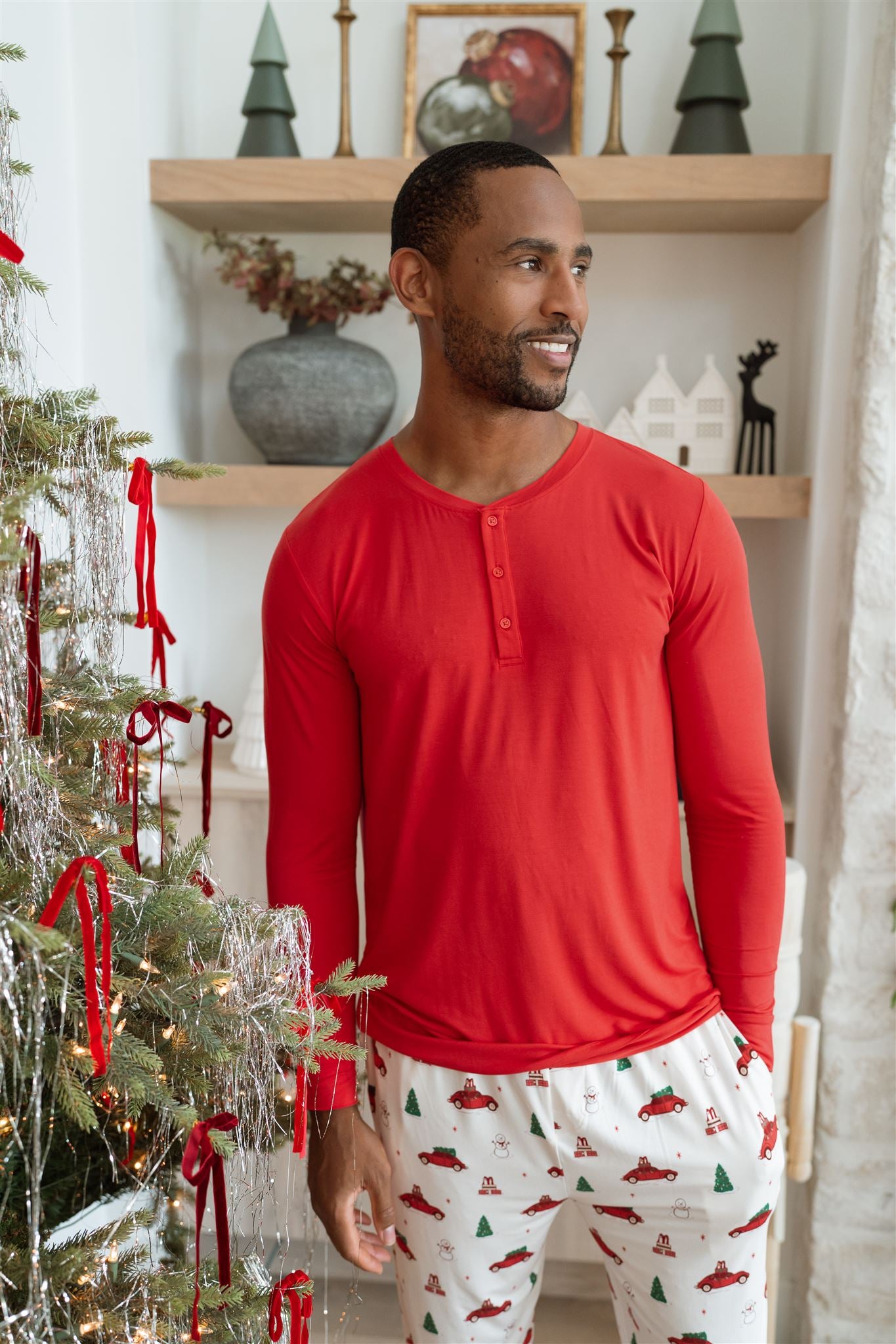 Holly Jolly Evans Christmas Pyjamas Red Holly Jolly Cruisers Men's