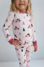 Pink Holly Jolly Cruisers Two Piece Set