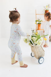 Peep and Petal Zipper Romper