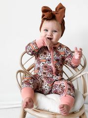 Piece of Pumpkin Pie Zipper Romper