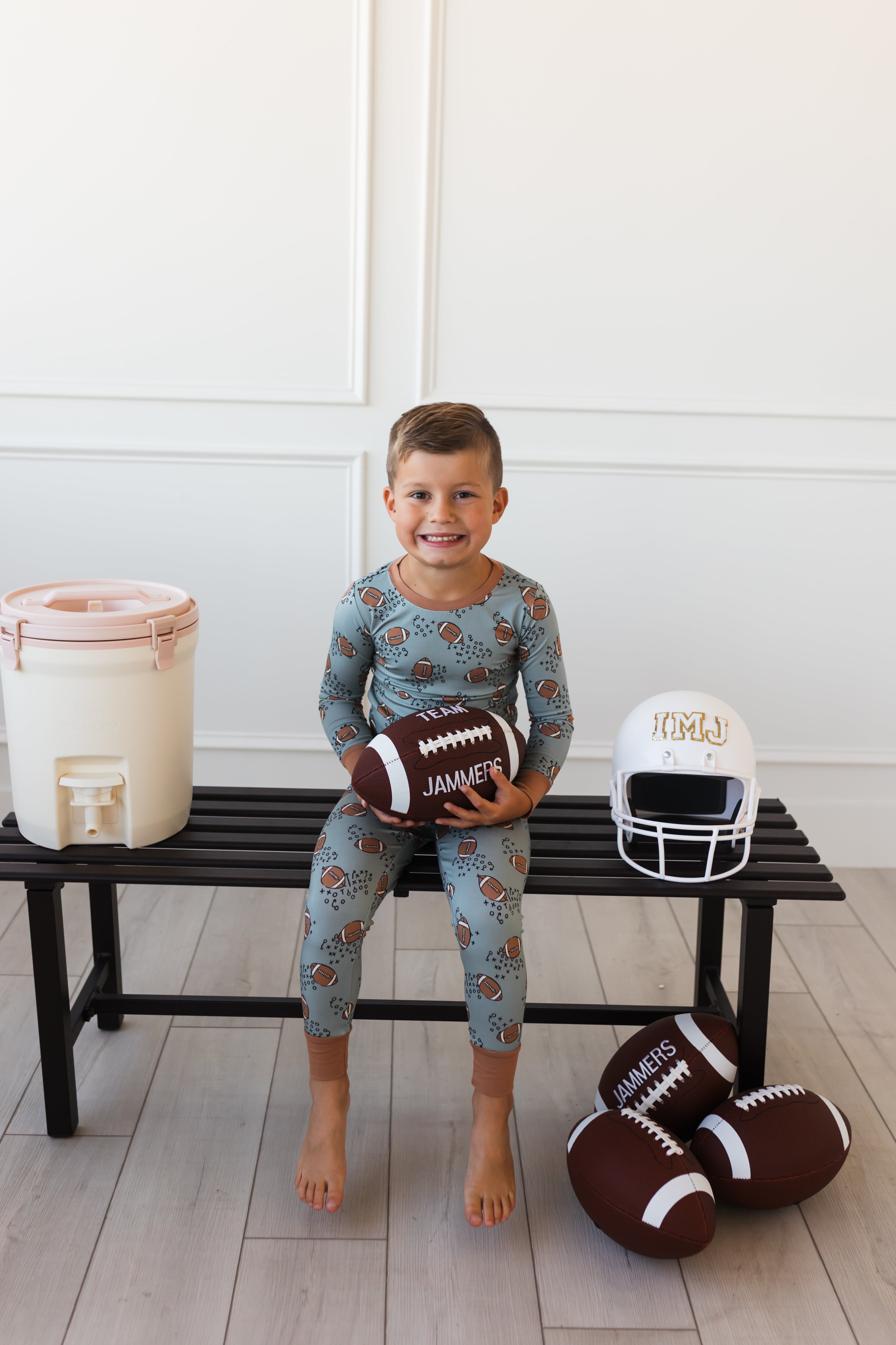 Green Football Two Piece Set