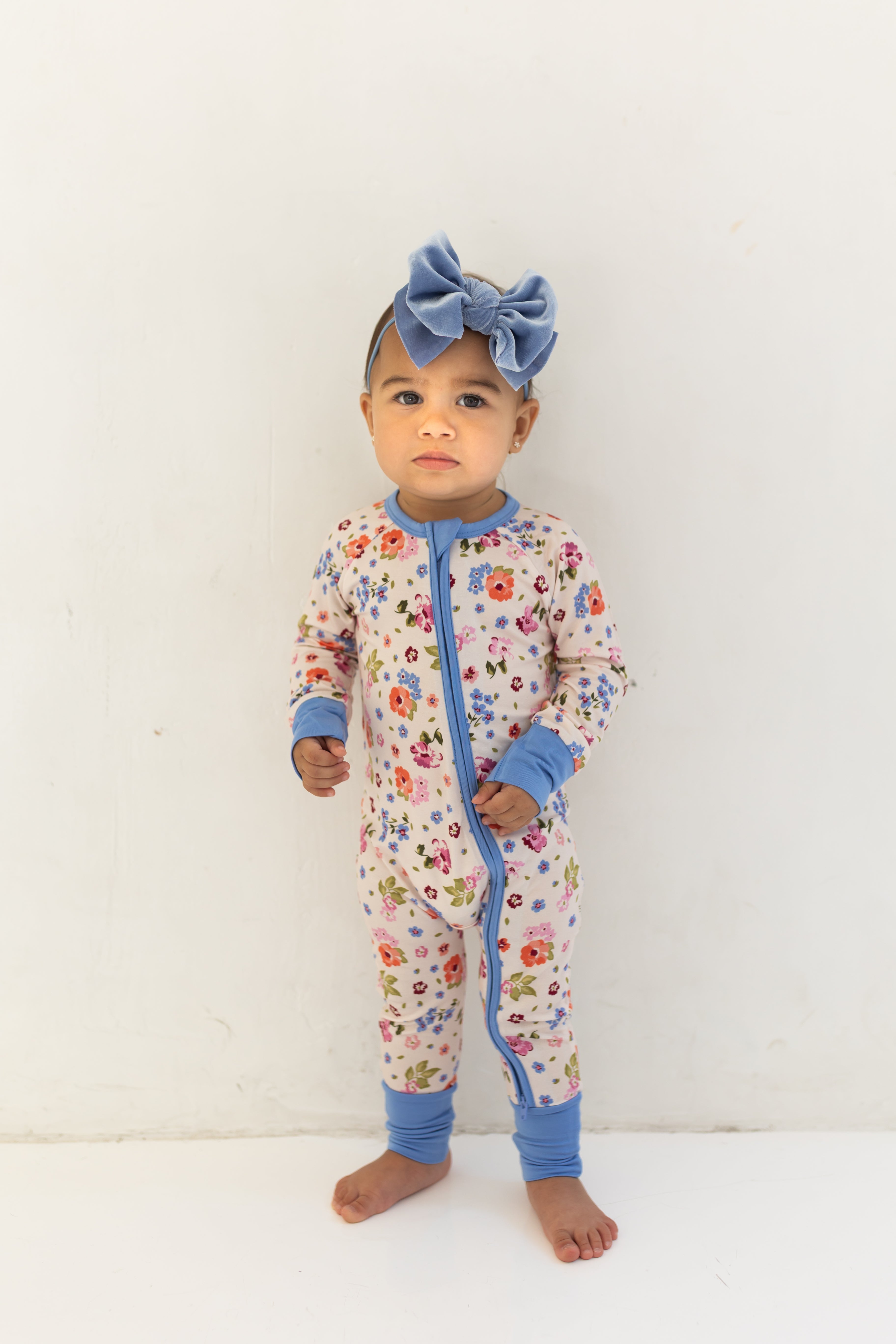 Clara Floral Zipper Romper