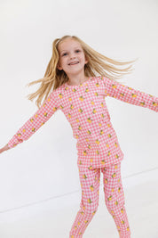 Lemon Gingham Two Piece Set