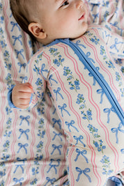 Amelia Bow Zipper Romper