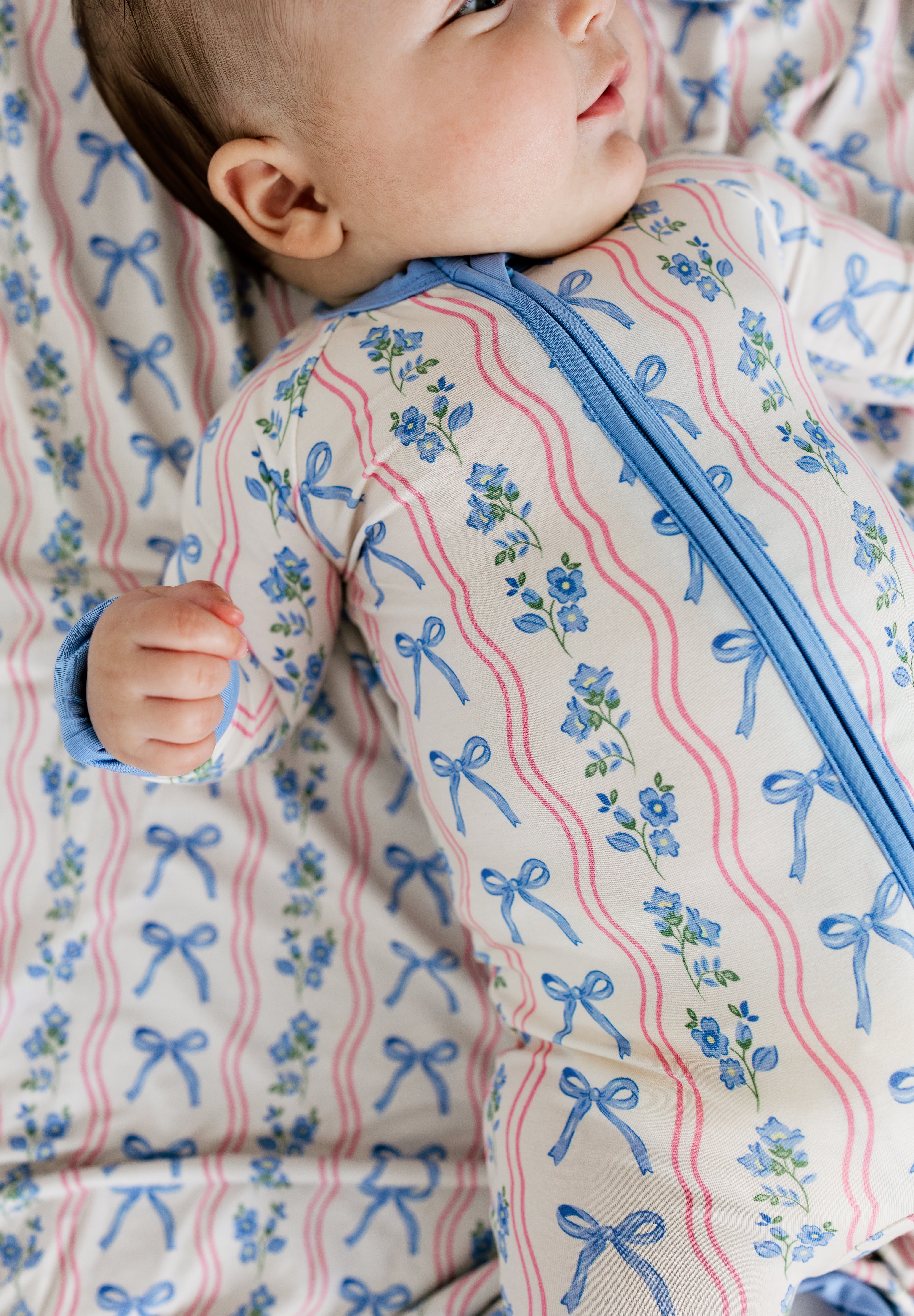 Amelia Bow Zipper Romper