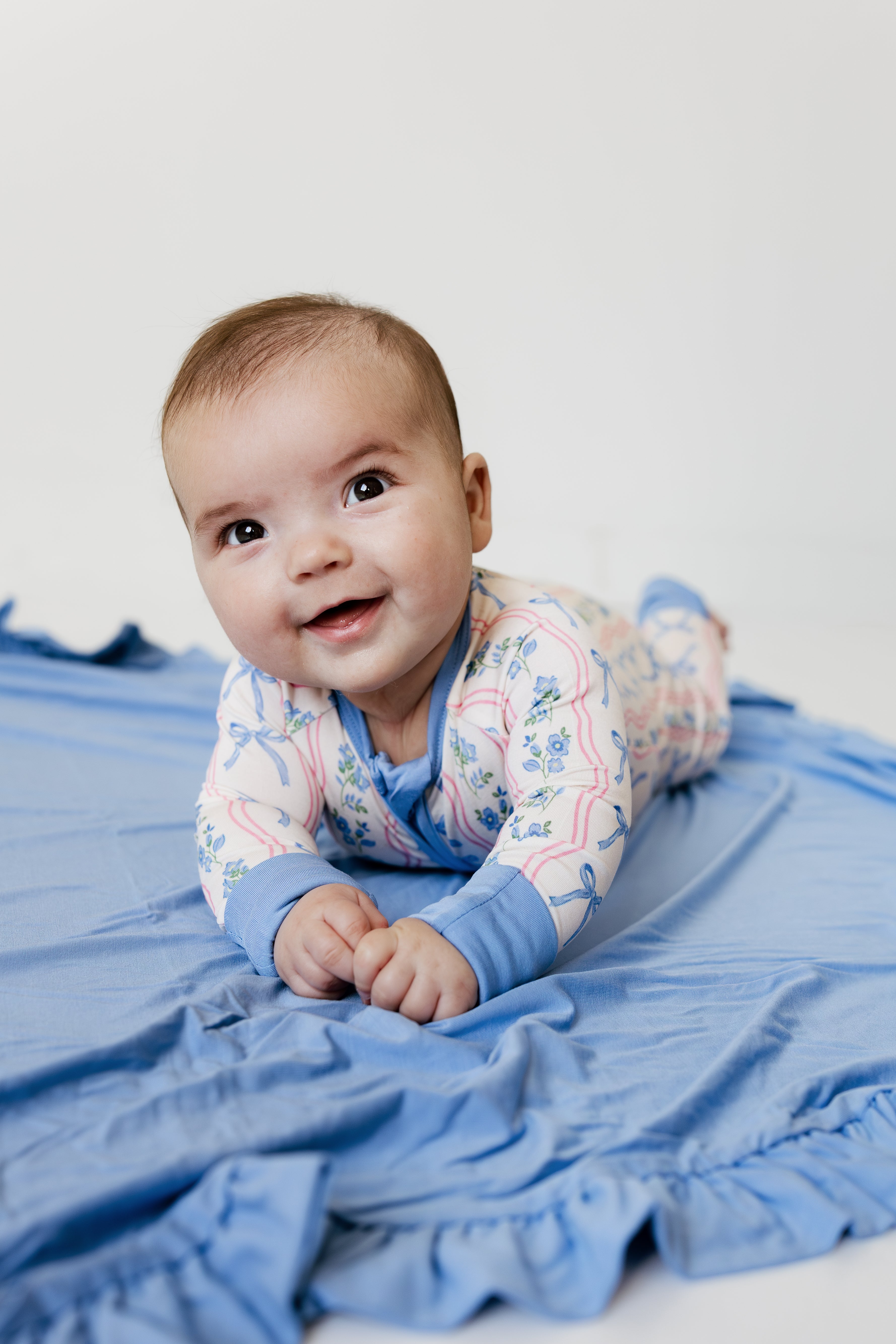 Amelia Bow Zipper Romper