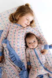 Amelia Bow Zipper Romper