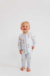 Striped Ducks Zipper Romper - SHIPS 7/22