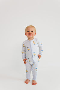 Striped Ducks Zipper Romper - SHIPS 7/22