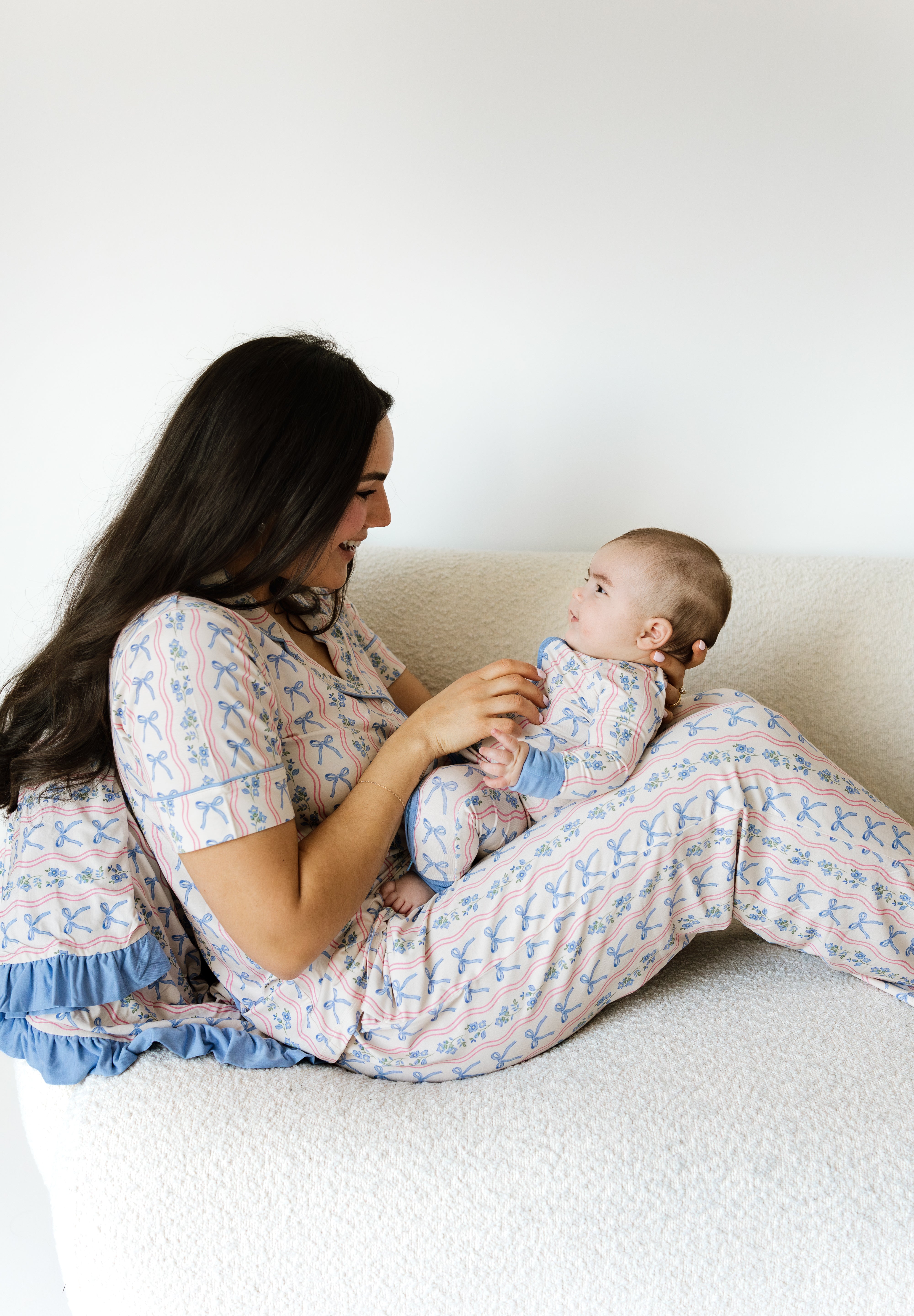 Amelia Bow Zipper Romper