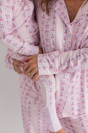 Cherry Gingham Women's Long Sleeve Set