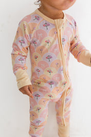 Savannah Floral Zipper Romper