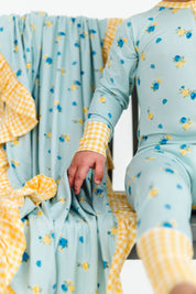 Floral and Gingham Blanket IMJ x Karissa Abbott