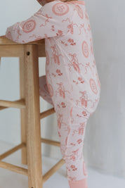 Ballet Slippers Zipper Romper