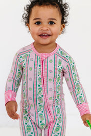 Shamrock Shake Zipper Romper