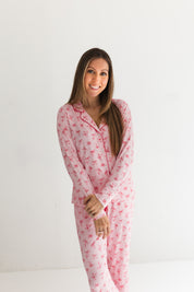 Little Pink Bow Women's Long Sleeve Set