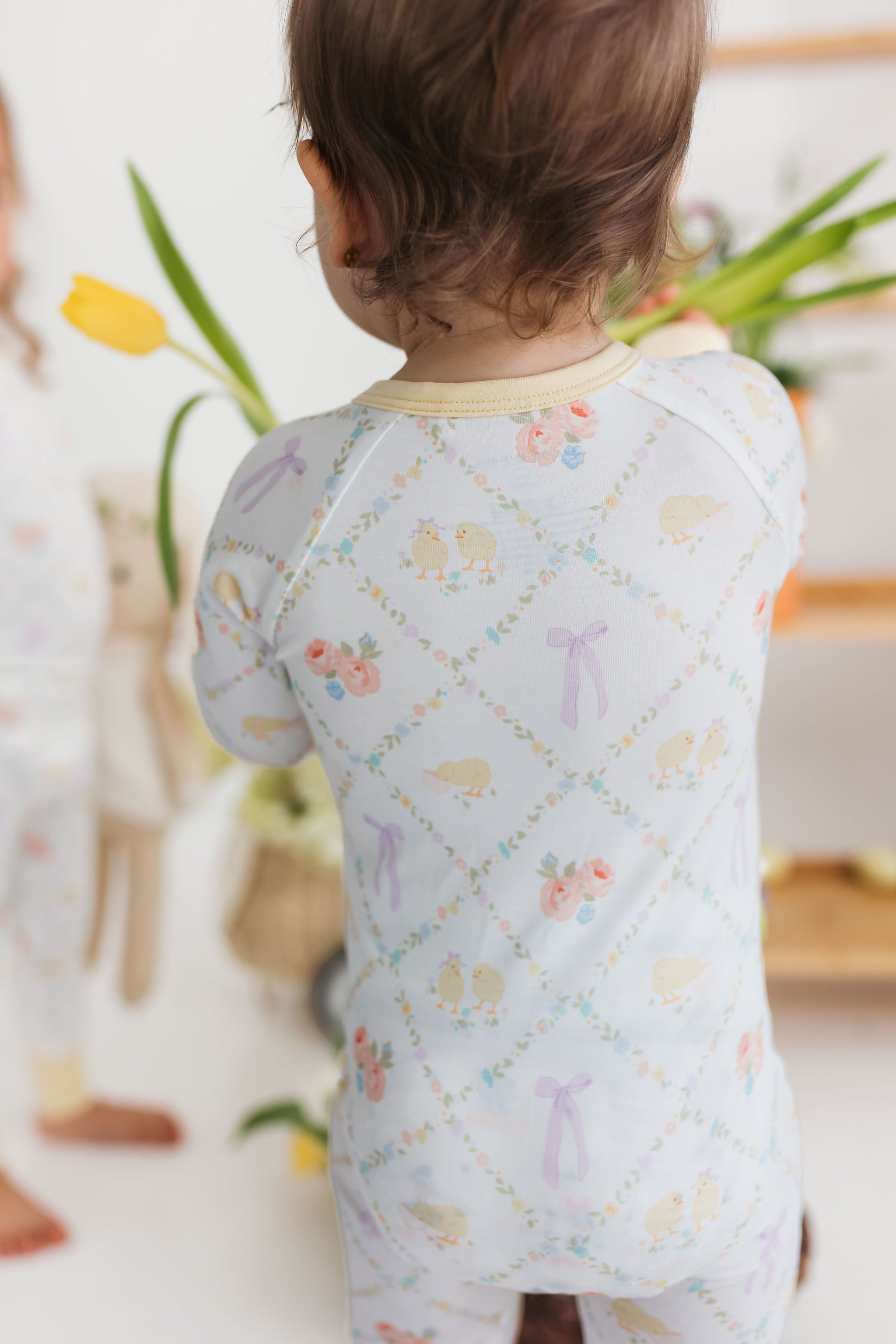 Peep and Petal Zipper Romper