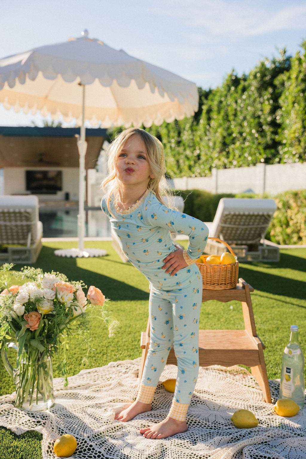 Floral and Gingham Two Piece Set IMJ x Karissa Abbott