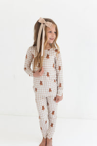 Teddy Gingham Two Piece Set