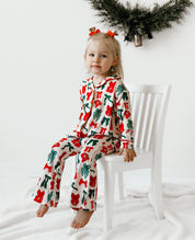 PRE-ORDER SHIPPING 12/3- Christmas Bows Kids Button Up Set