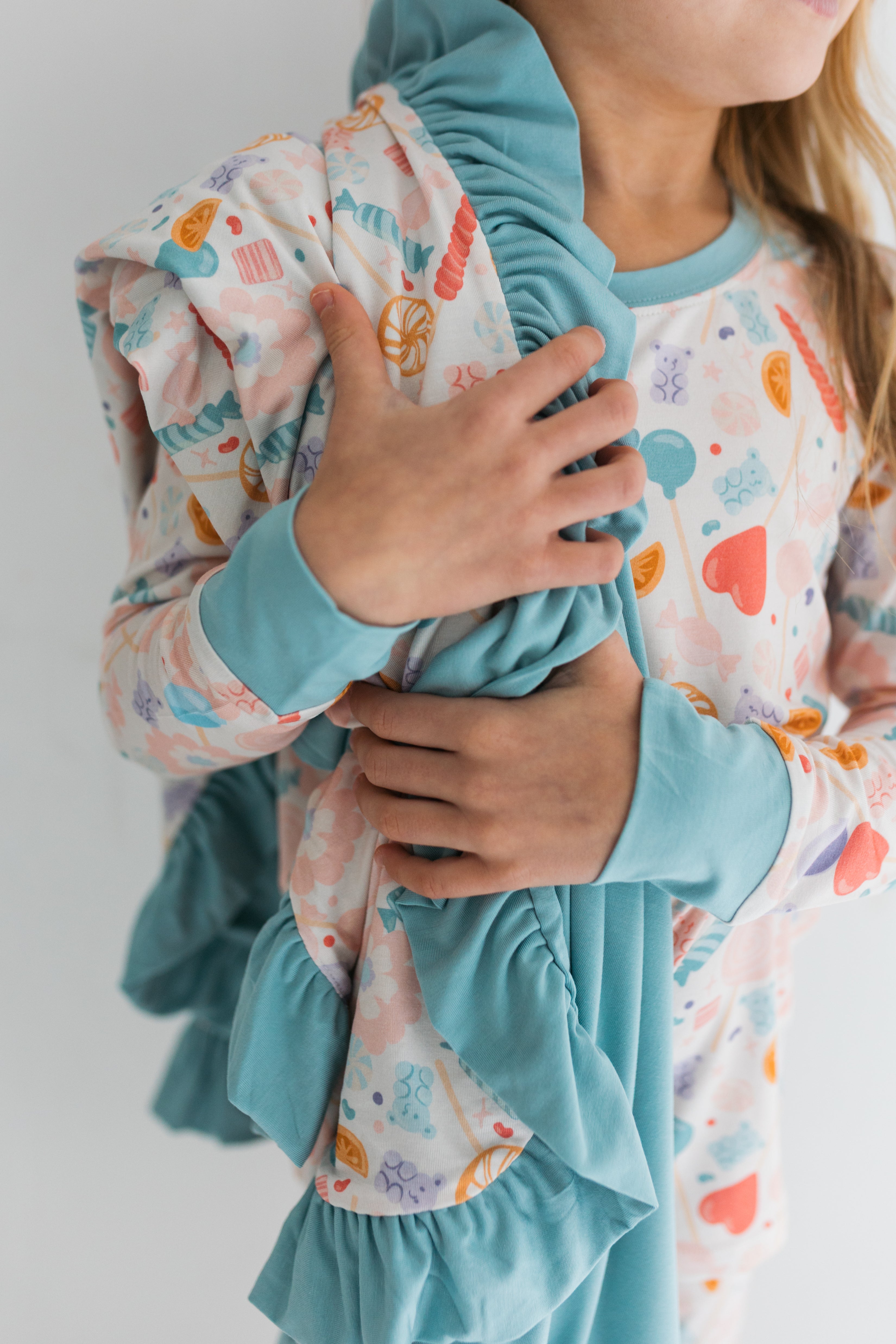 Candy Crush Ruffle Blanket