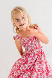 Ziggy Floral Smocked Twirl Dress