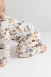 Little Excavator Zipper Romper