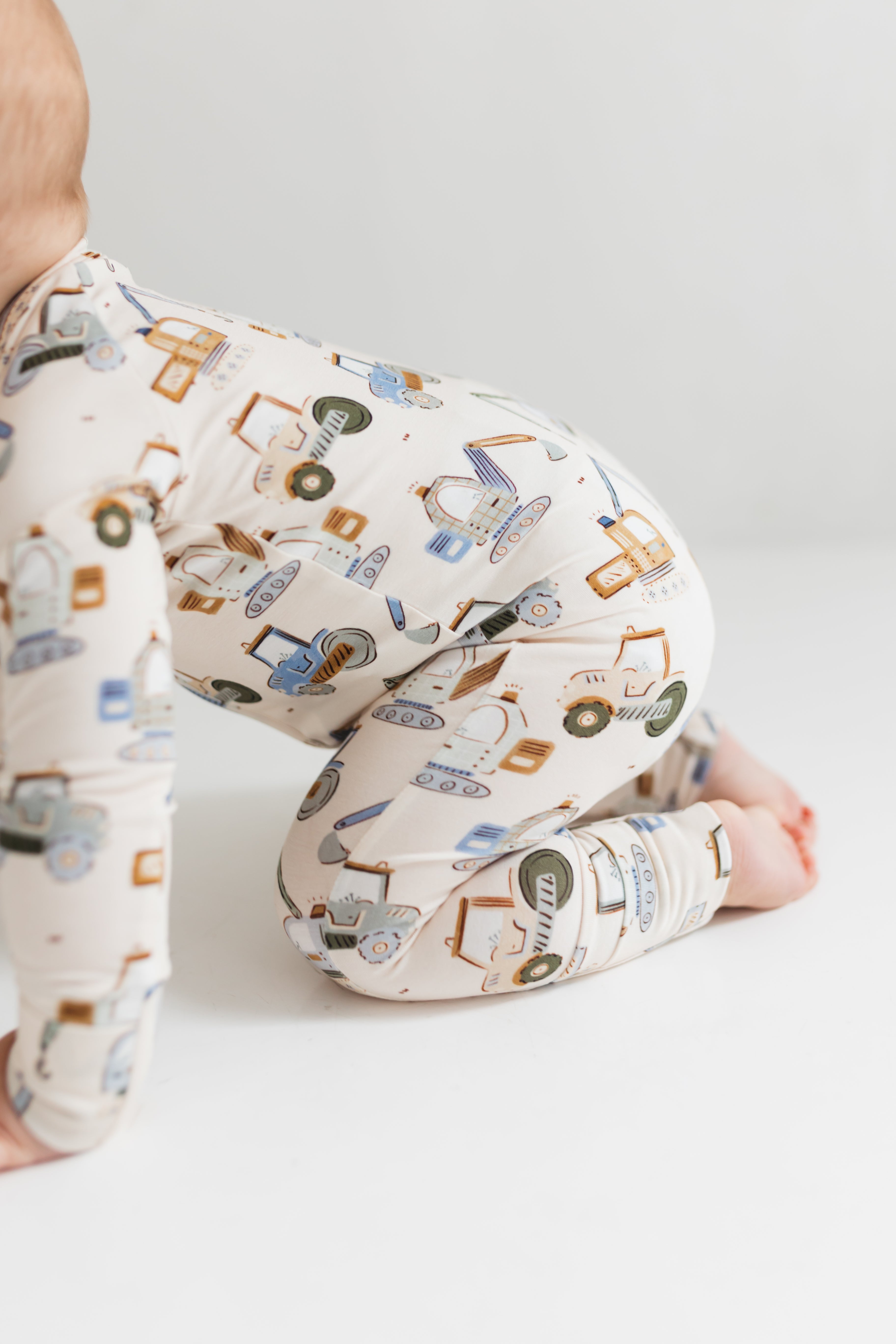 Little Excavator Zipper Romper