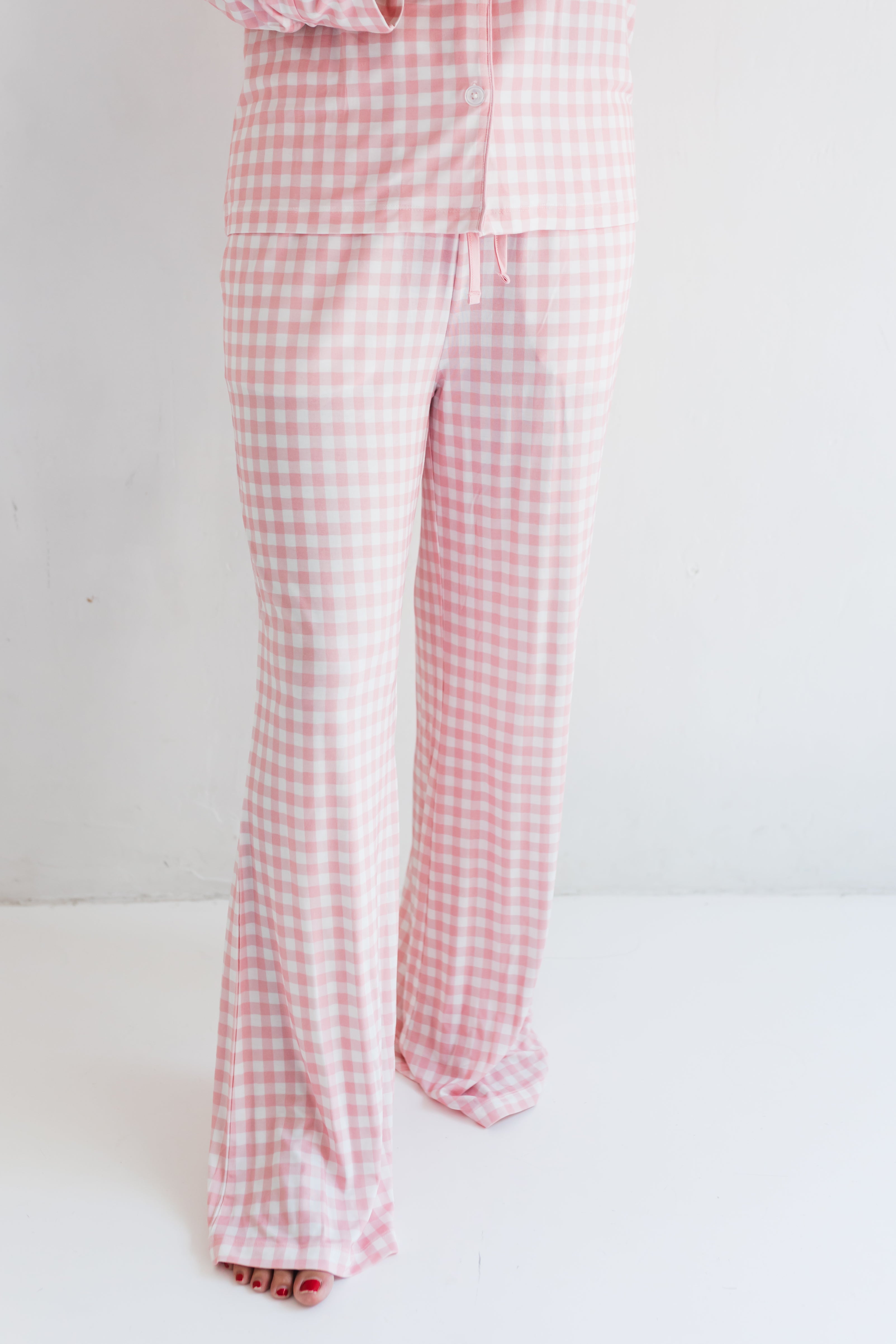 Blush Gingham Women's Set