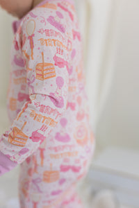Birthday Girl Zipper Romper