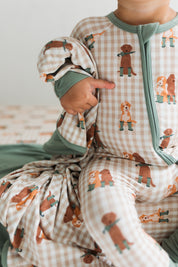 Green Pup Friends Blanket