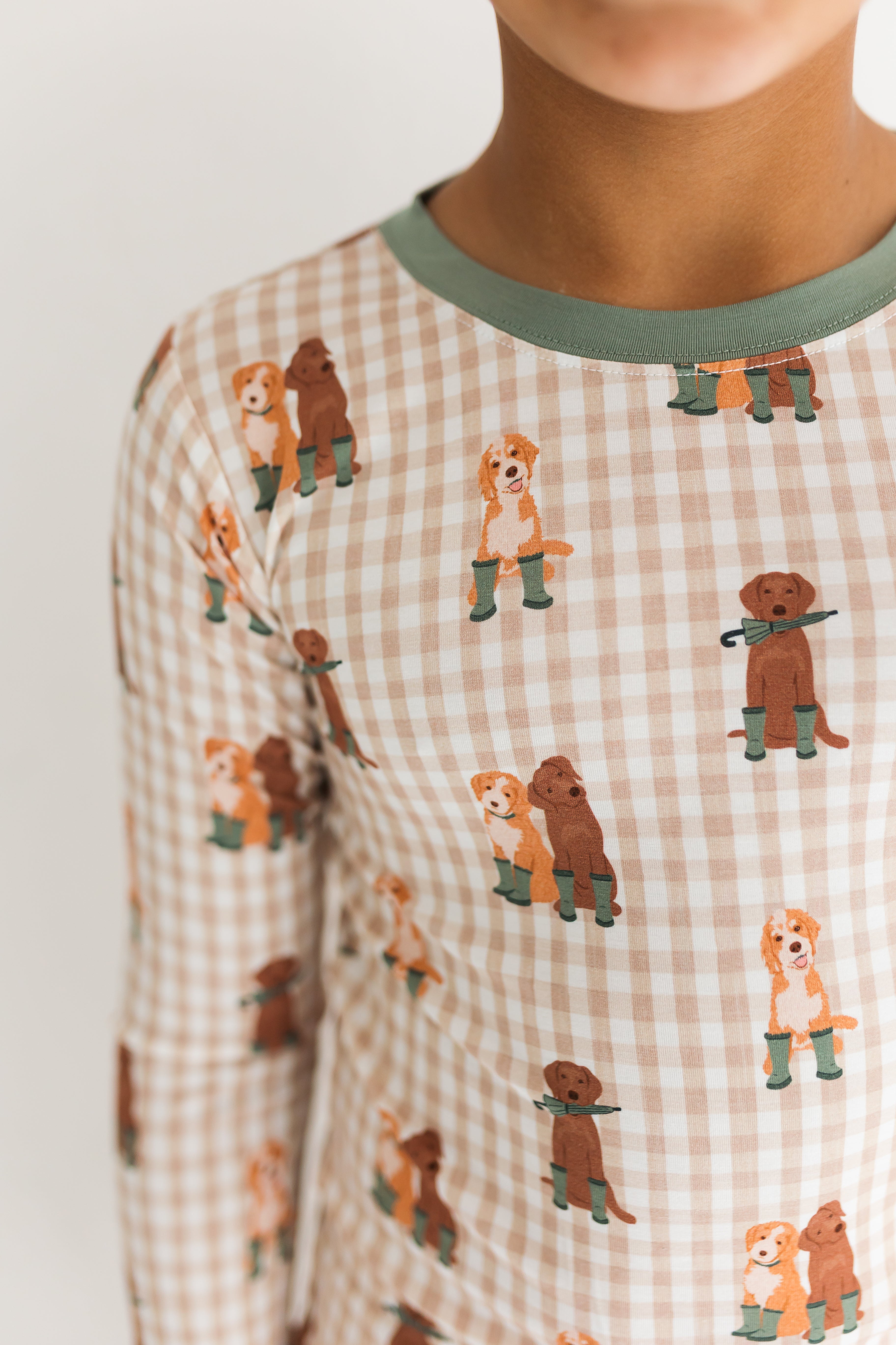 Green Pup Friends Two Piece Set