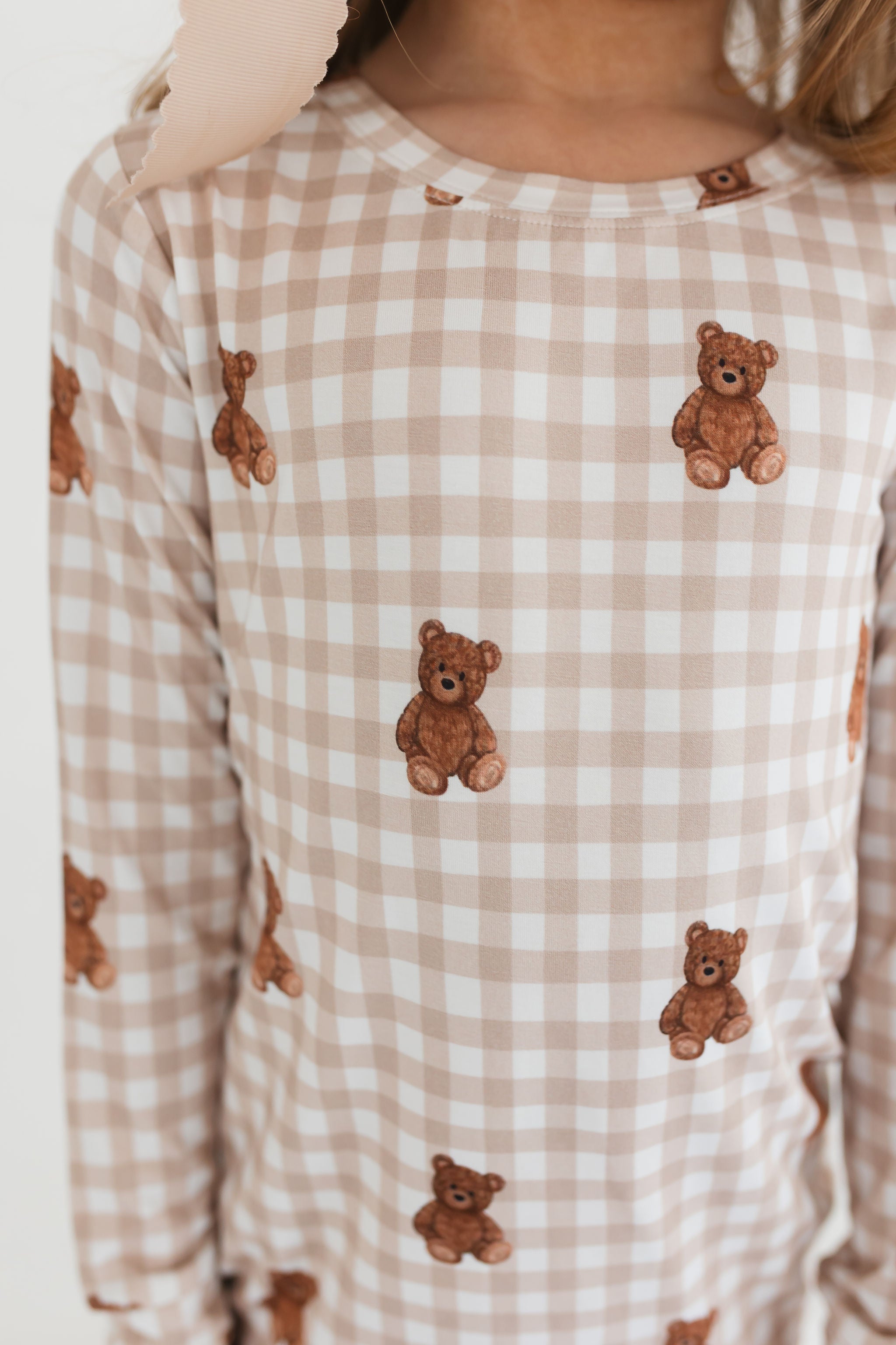 Teddy Gingham Two Piece Set