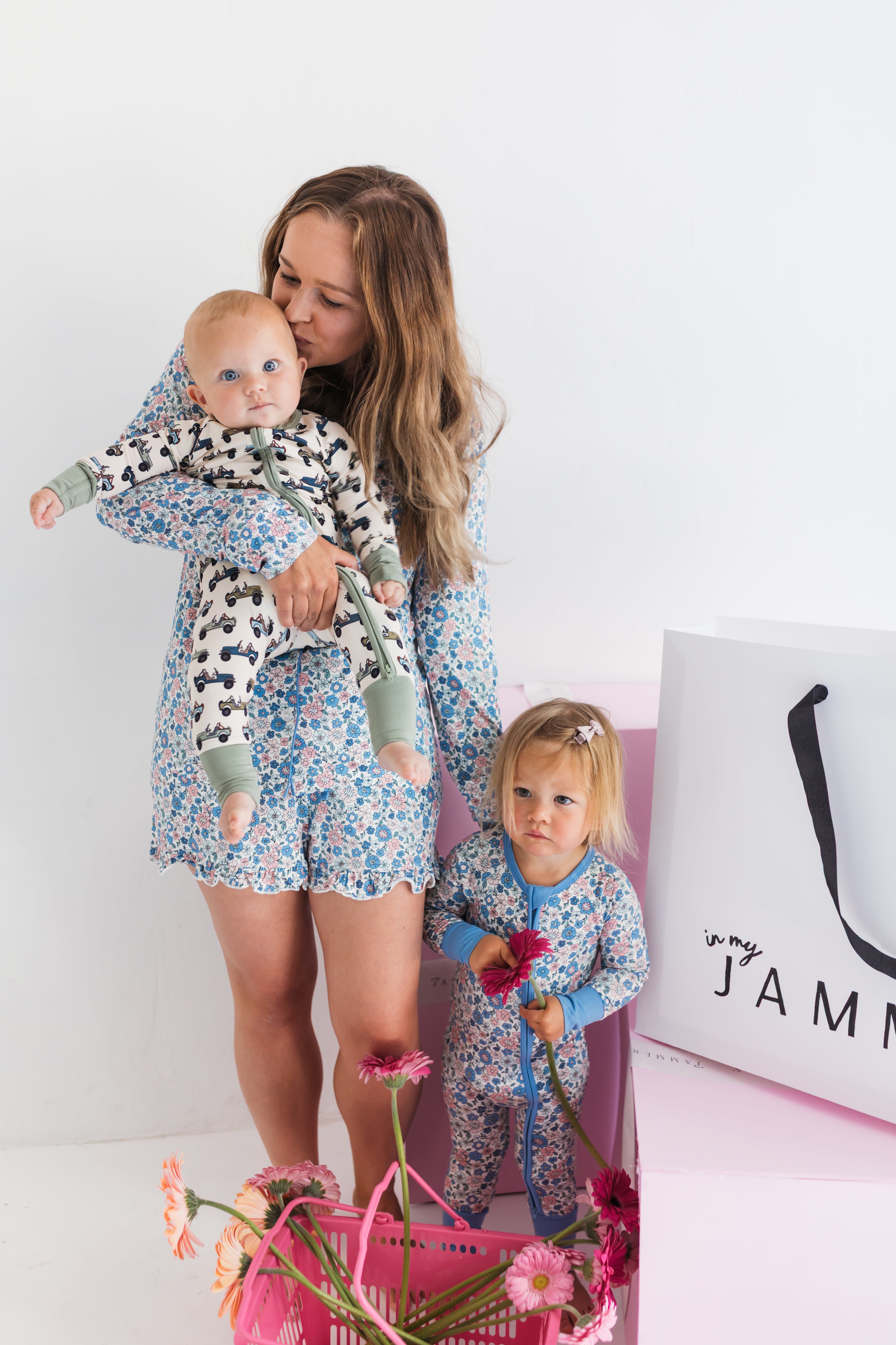 Lily Floral Women's Long Sleeve Short Set