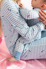 Blue XO Gingham Women's Set