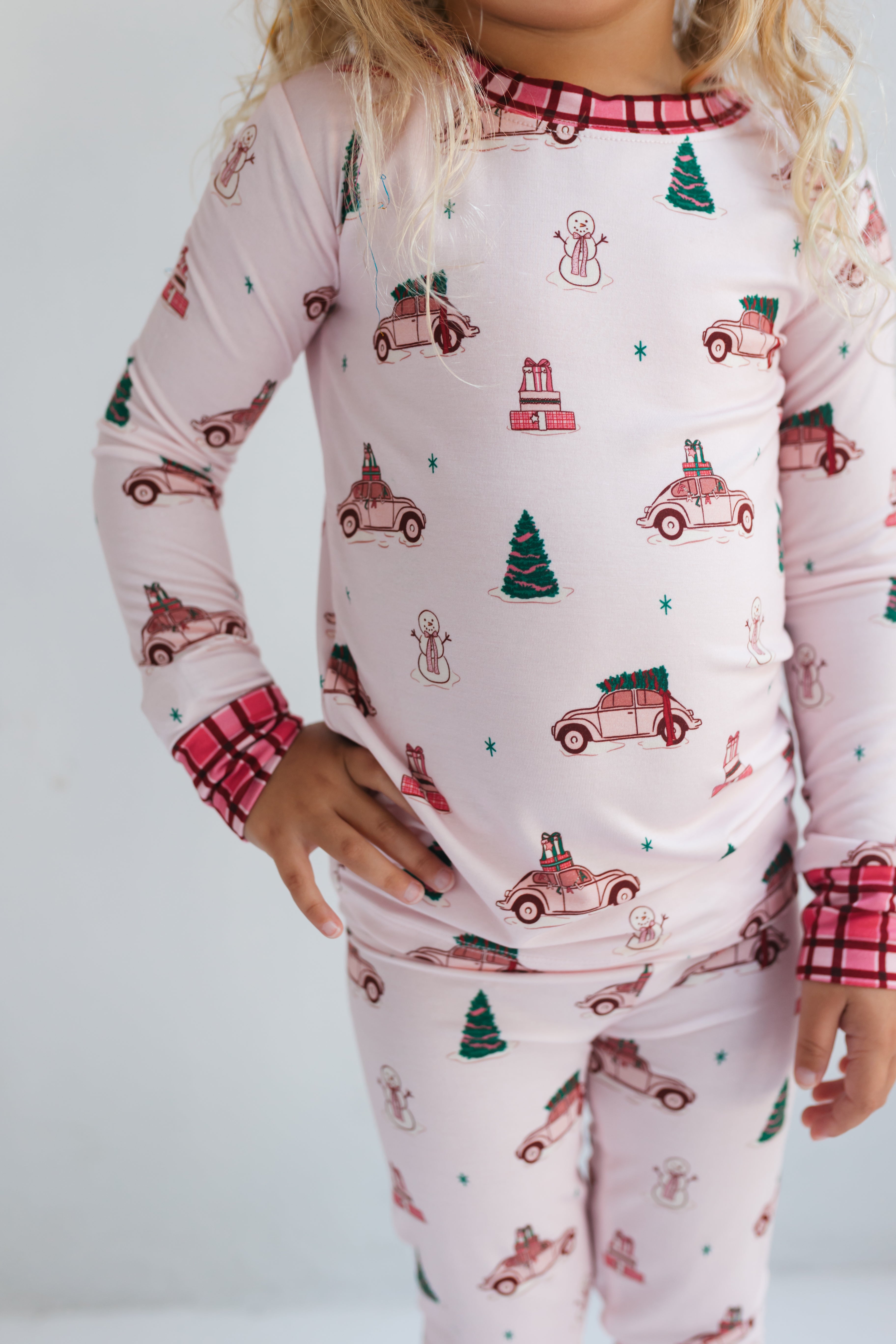 Pink Holly Jolly Cruisers Two Piece Set