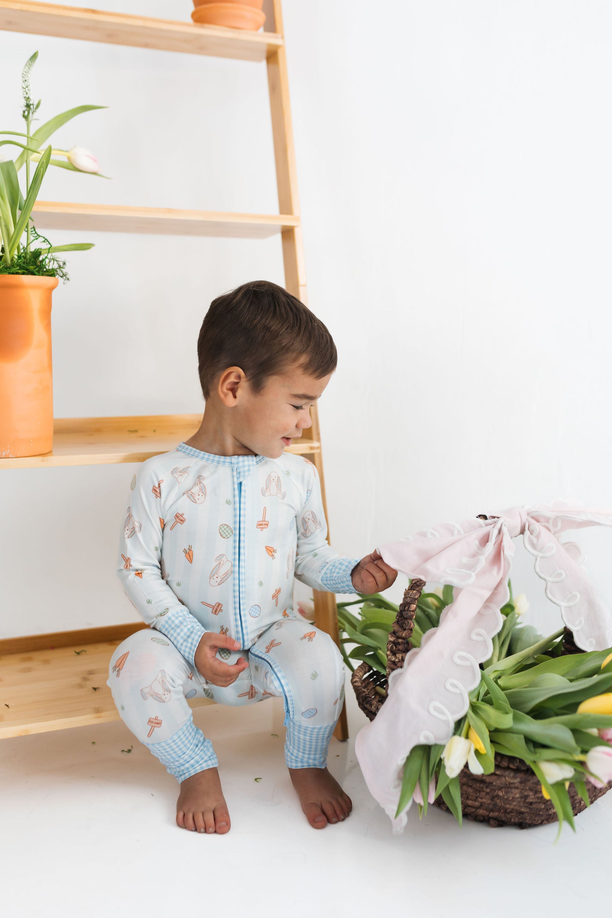 Oliver Rabbit Zipper Romper