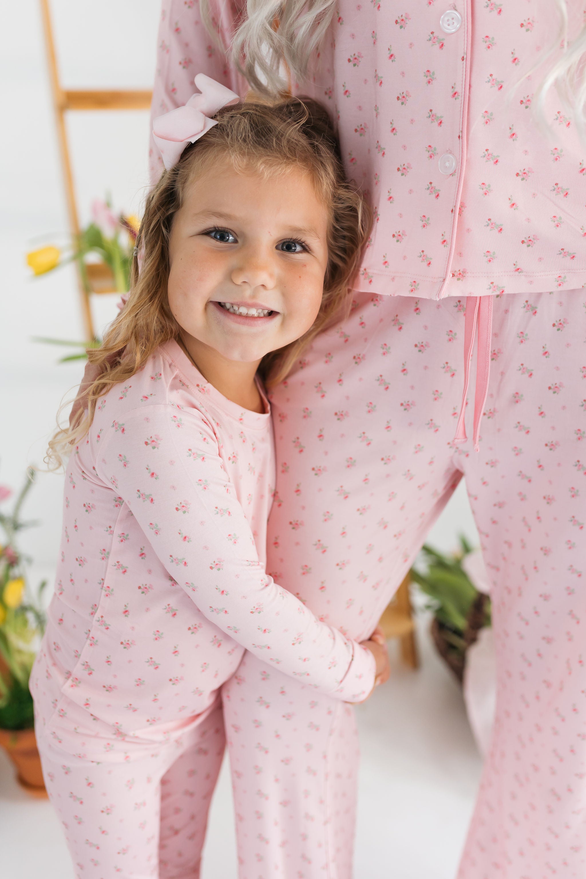 Rosie Floral Women's Long Sleeve Ruffle Set – In My Jammers