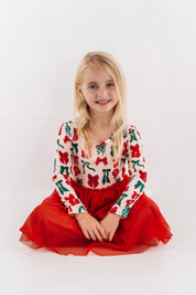 Christmas Bows Tutu Dress