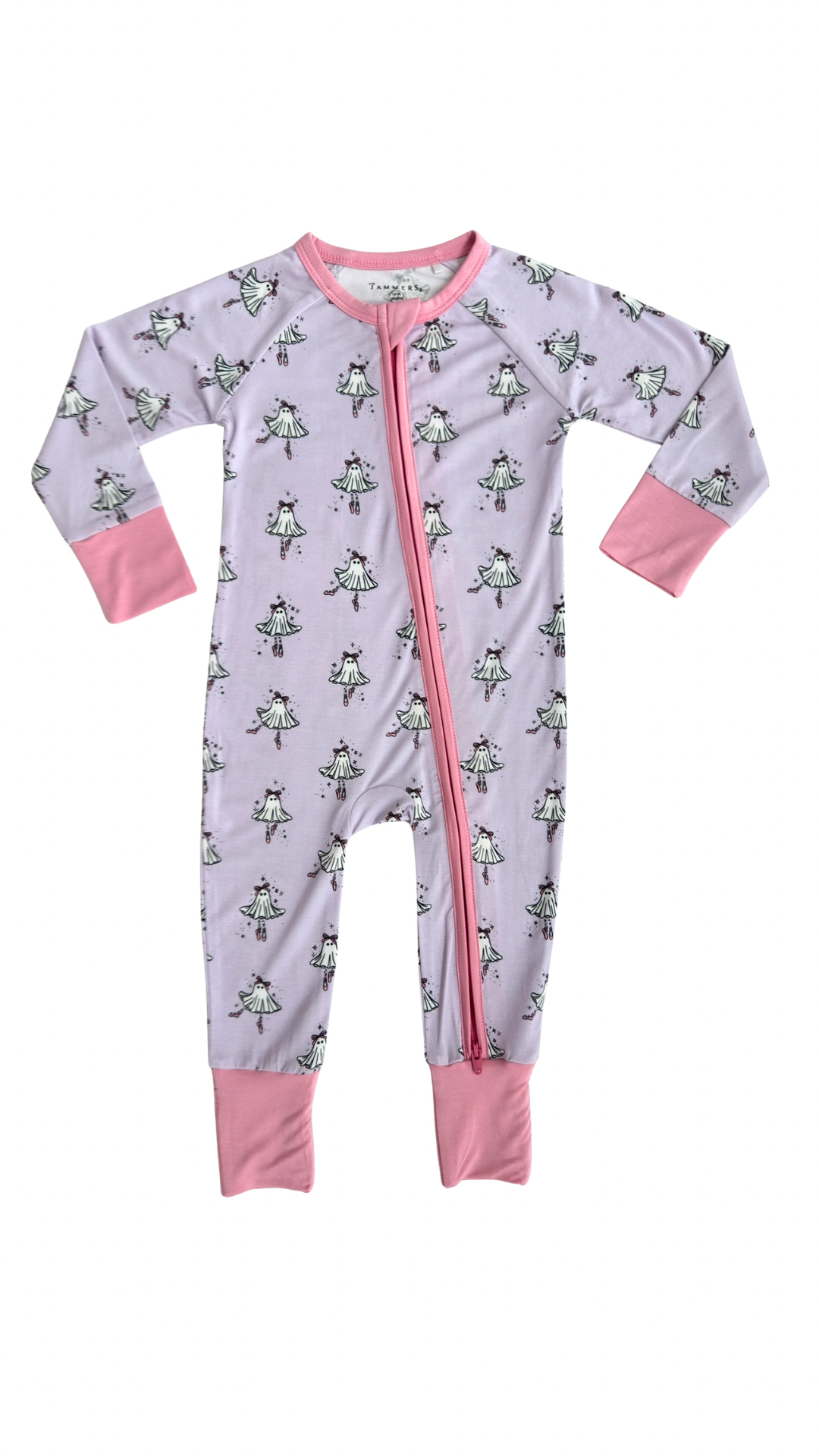 Ballerina Ghost Zipper Romper