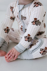 Cruisin Teddy Zipper Romper