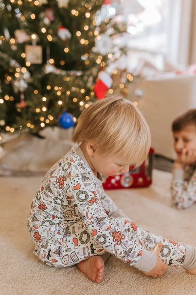 Blue Festive Two Piece Set Jammers x Karrie Locher