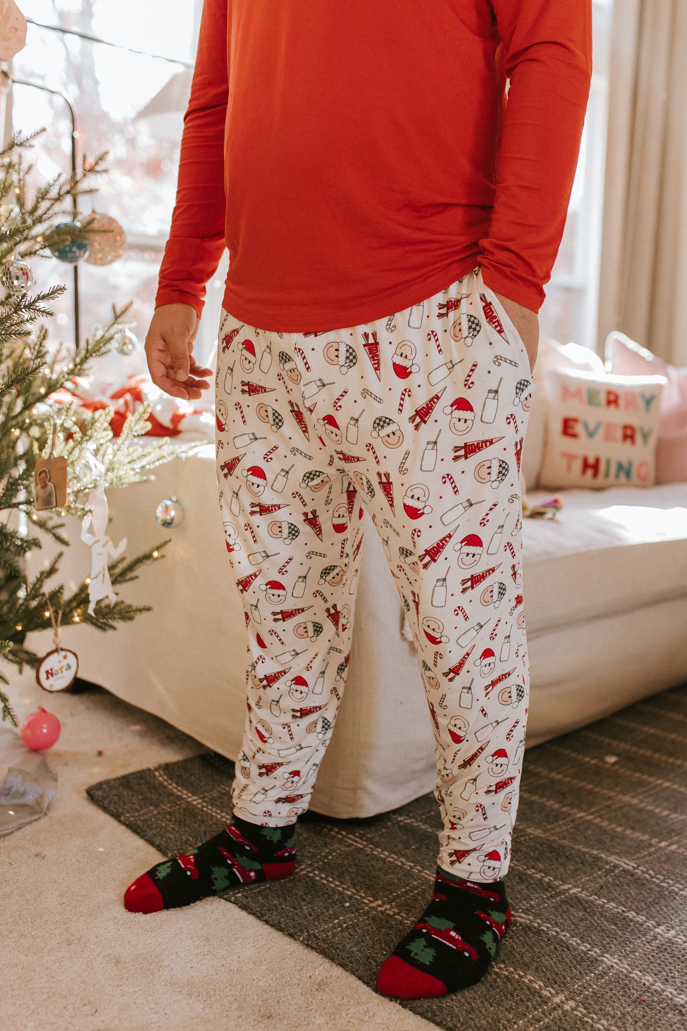Smiley Santa Men's Jogger Pant Jammers x Karrie Locher