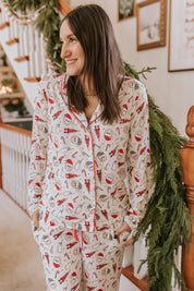 Smiley Santa Women's Set Jammers x Karrie Locher