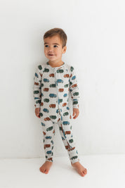 Trash Trucks Zipper Romper