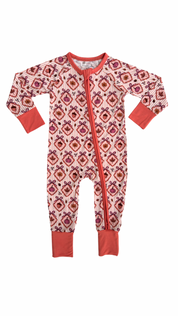 Fall Snuggles Zipper Romper