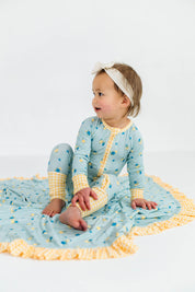 Floral and Gingham Blanket IMJ x Karissa Abbott