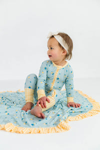 Floral and Gingham Blanket IMJ x Karissa Abbott