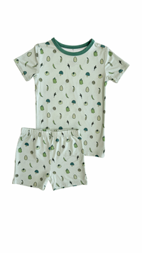 All The Greens Two Piece Short Set IMJ x Stefany Bare