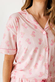 Blush Hydrangea Women's Short Set